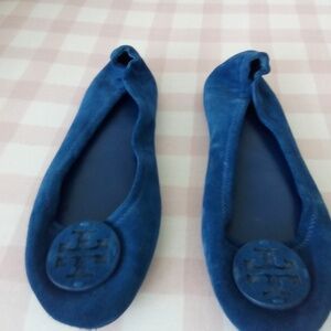 Blue Suede Tory Burch flats.